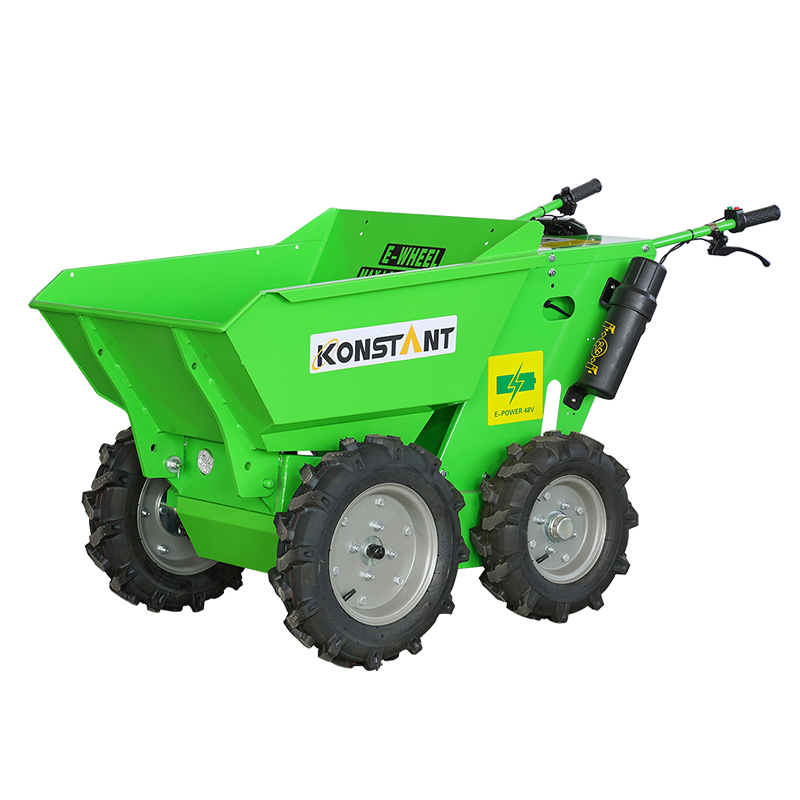 Hydraulisk tipping Batteriskraft Mini Dumper All Wheel Drive Regenerative-bromssystem mångsidighet