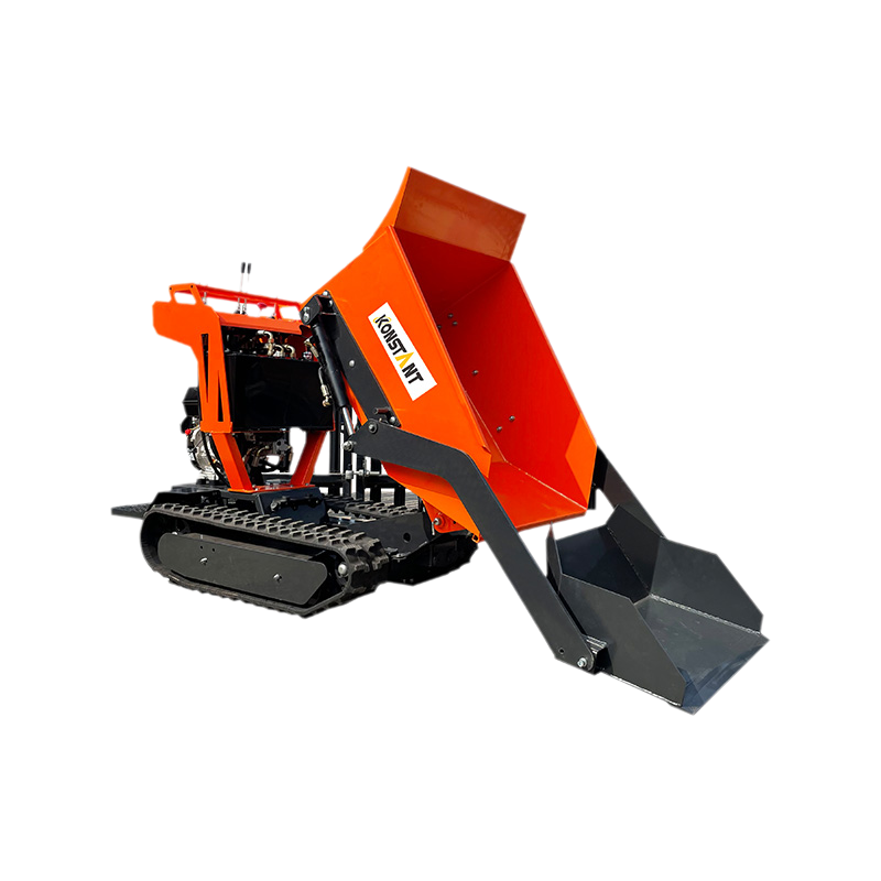 Självbelastning Helt hydrostatisk 270cc bensin och dieseldriven spår Barrow Crawler Mini Dumper