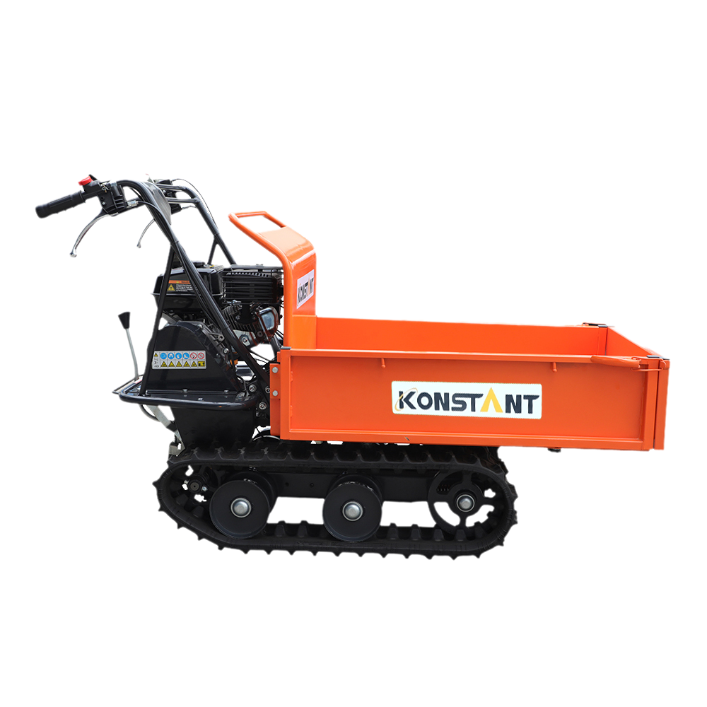 196cc 300 kg Bensin Power Manual Tip Power Barrow Transporter Tracked Mini Dumper