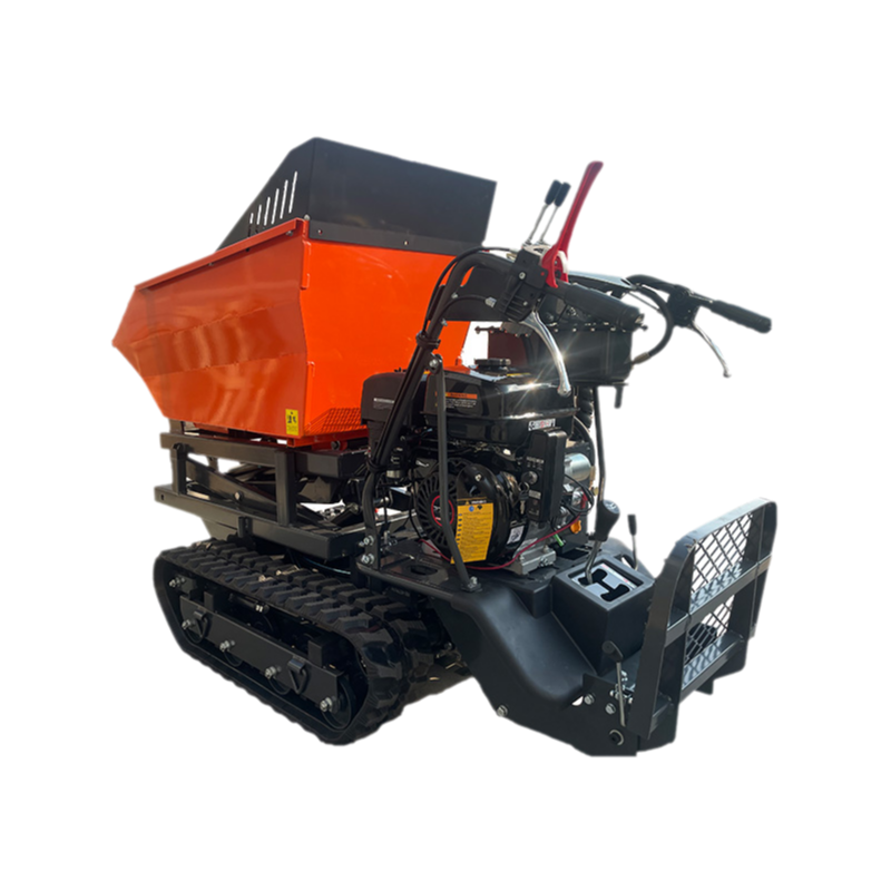 Kraftfull motordrivning tung tull smal åtkomstdesign hydraulisk hög tipp hink och saxlyftfunktionalitet robust bygg mini dumper